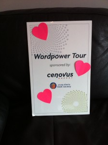 Many thanks to Cenovus Energy for again sponsoring Alberta's Wordpower tour.